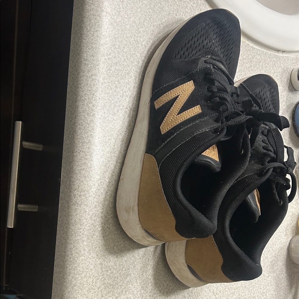 New Balance Black and Brown Athletic Shoes